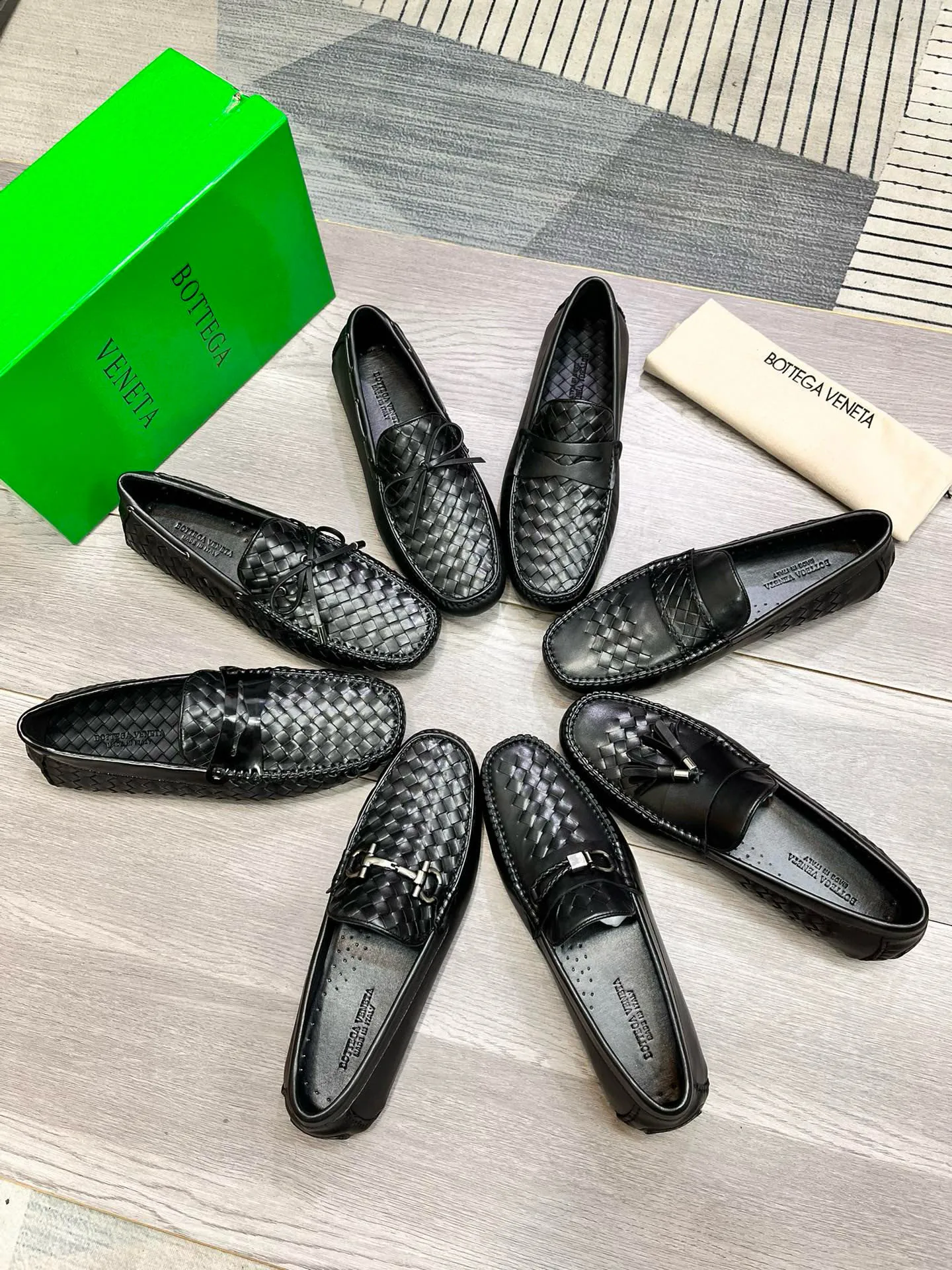 Factory price: 400💰BV new men's shoes original replica👉👉High-end men's casual beanie shoes/💞driving shoes! 🔊Upper imported cowhide woven, ☑️Sheepskin lining, one-step design, light and smart ☮☮Suitable for all kinds of travel, exclusive new style, real shot, size 38-44, (45 can be customized)